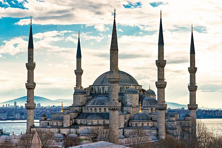 مسجد سلطان احمد از جاهای دیدنی استانبول